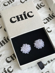 round pearl studs