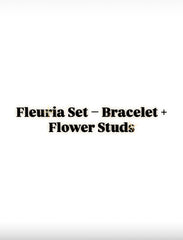 Fleuria Set – Bracelet + Flower studs