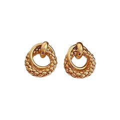 Vintage Hollow Circle Earings