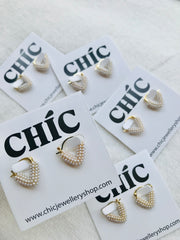 Beaded mini hearts