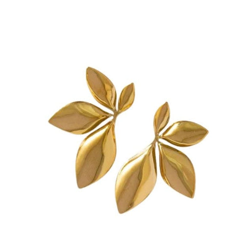 Aurelia Set – Bracelet + Leaf Earrings