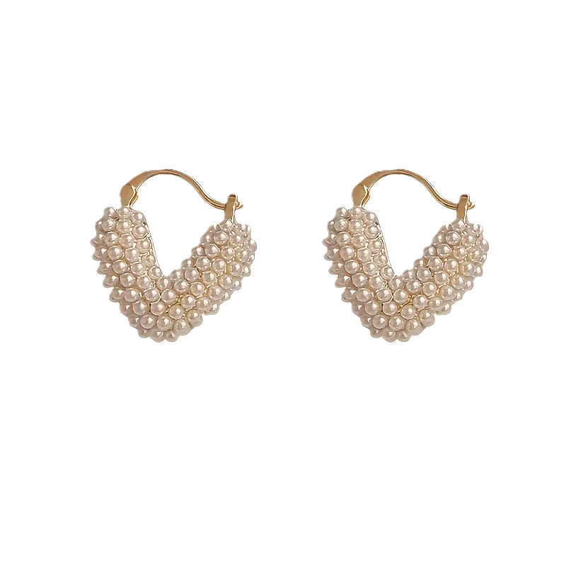 Beaded mini hearts