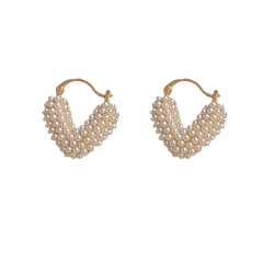 Beaded mini hearts